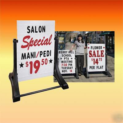 Giant xl deluxe swinger changeable sidewalk curb sign