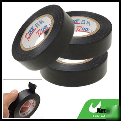 Black adhesive pvc plastic electrical safety tape