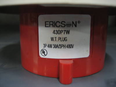 Ericson mfg. iec 309 pin & sleeve devices, 430P7W