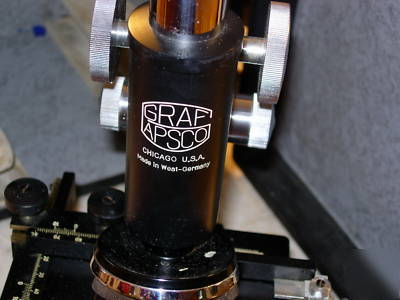 Graf apsco microscope made in west germany