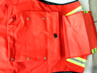 Hi-viz class ii red safety vest