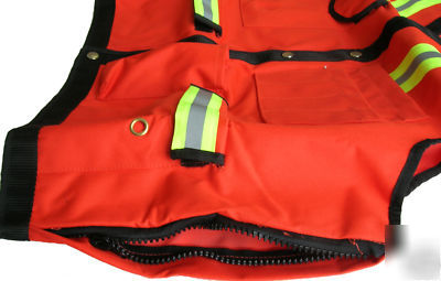 Hi-viz class ii red safety vest