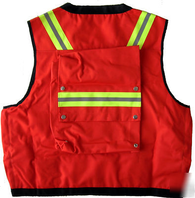 Hi-viz class ii red safety vest