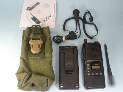 Icom ic-F4S uhf tactical bundle with accessories ic F4S