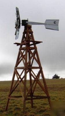Nostalgic wooden aeration windmill from ows