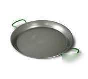 Paderno world cuisine polished carbon steel paella pan