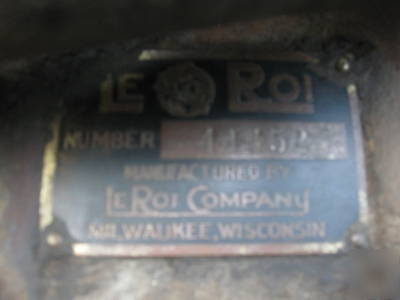 Vintage le roi gasolined power winch, orr&sembowe, inc