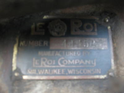 Vintage le roi gasolined power winch, orr&sembowe, inc