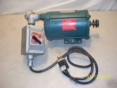 Reliance dutymaster 1/4 hp electric motor haz. location