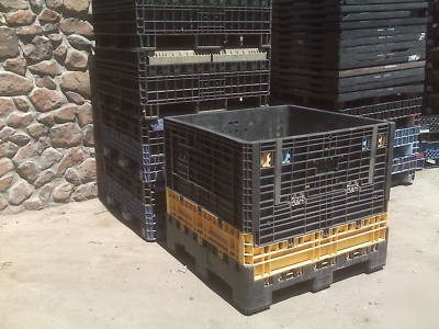 Ropak shipping container box pallet bin tote 48X45X42