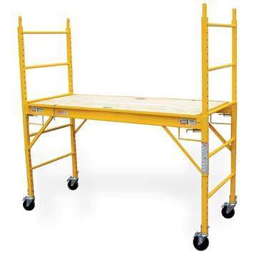 6' baker scaffold - adjustable height rolling platform