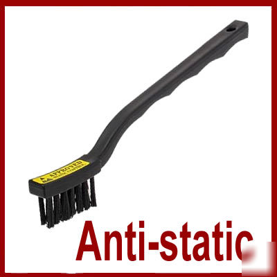 Anti-static plastic brush for leather costume gloves