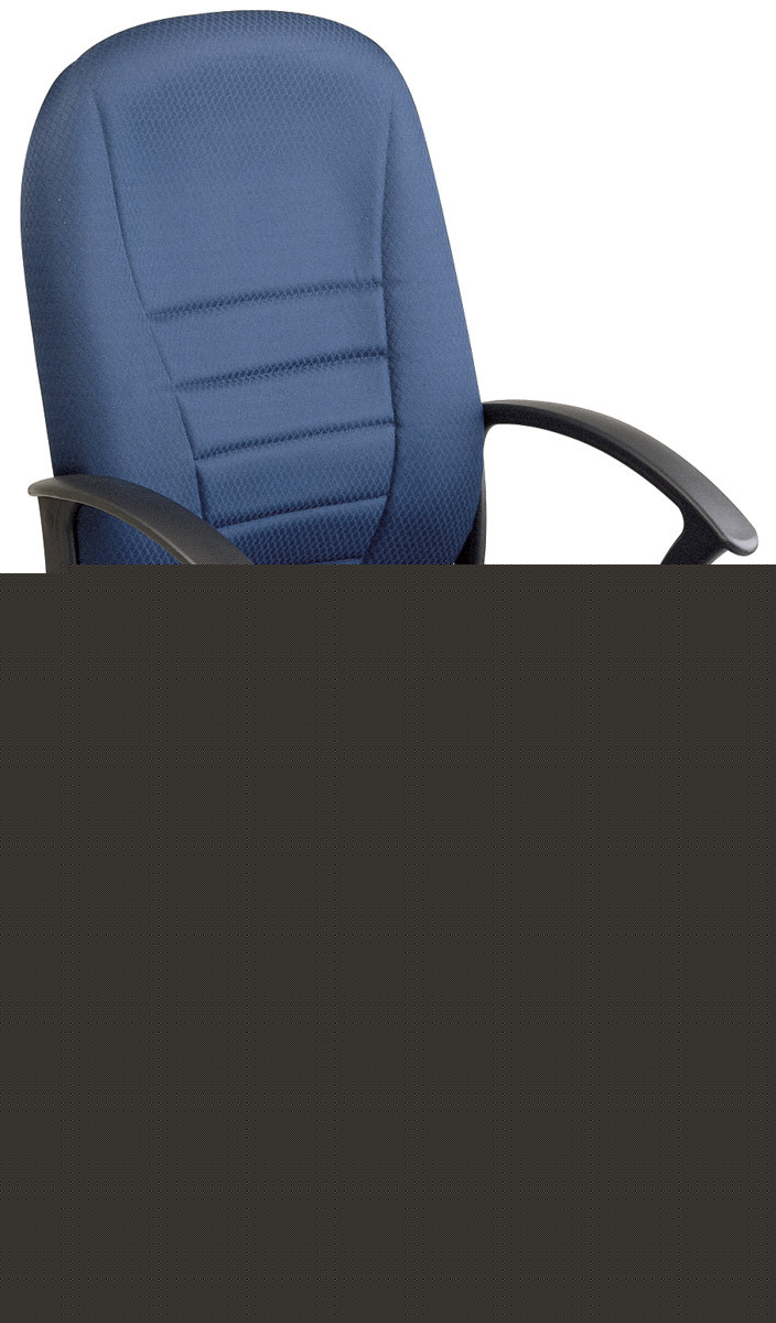 High back fabric navy executive office chair