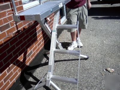 Husky mhp-01 400LBCAP portable scaffold shelf w/ ladder