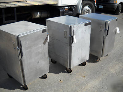 Lot of (3) epco half size insulated holding cabinets 