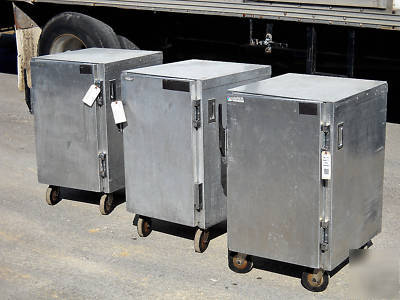 Lot of (3) epco half size insulated holding cabinets 