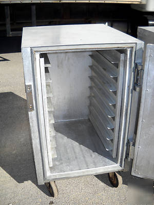 Lot of (3) epco half size insulated holding cabinets 