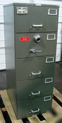 Mosler gsa 5-drawer file cabinet legal security safe