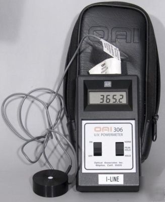 Oai optical associates 306 u.v. uv power meter i-line