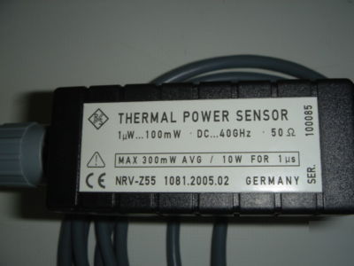 Rohde & schwarz URV35 + nrv-Z55 dc-40 ghz power sensor