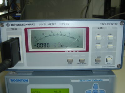 Rohde & schwarz URV35 + nrv-Z55 dc-40 ghz power sensor