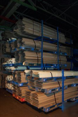 Steel shelving lighter then pallet rack 12 x 36 used