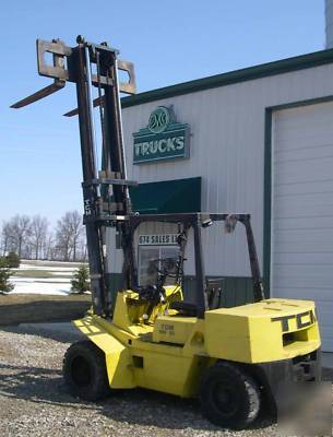 Tcm 8000LB forklift 2 stage pneumatic dual tire gas