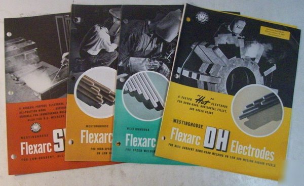 Westinghouse 1942 flexarc electrodes sales brochure lot