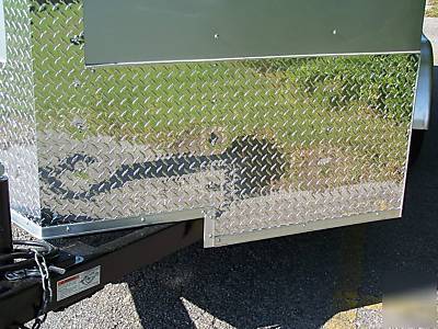 New 7X16 tradesman enclosed cargo motorcycle trailers