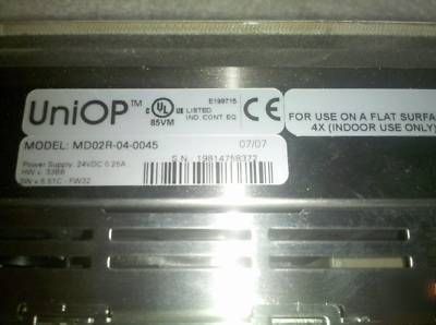 Uniop MD02R-04-0045 compact hmi operator panel display