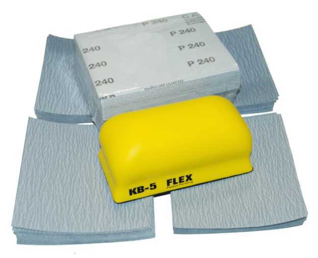 200 mirka 240 grit sandpaper w/sanding block-sand paper