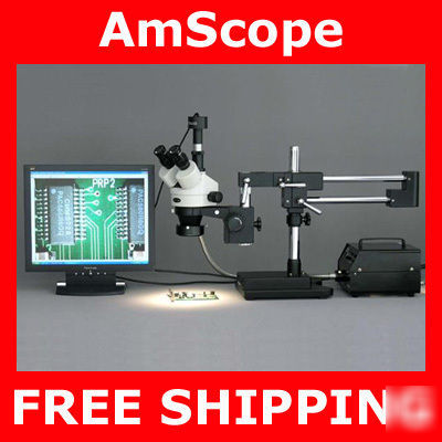 3.0M usb pc camera, 3.5-90X stereo boom microscope+lite