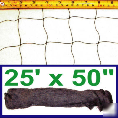 25X50 net netting for aviary game bird poultry pens