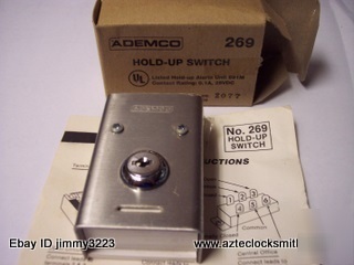 Ademco # 269 alarm hold up switch panic robbery 28VDC