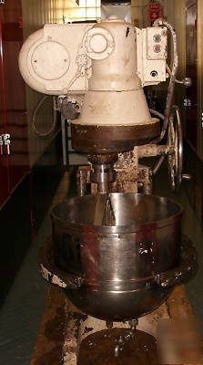 Com. mixer,20 gal/80 qt,glen power+plus,ss jacketed bwl