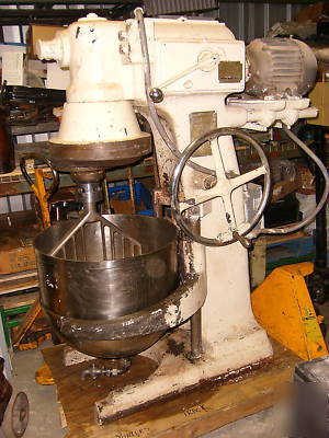 Com. mixer,20 gal/80 qt,glen power+plus,ss jacketed bwl