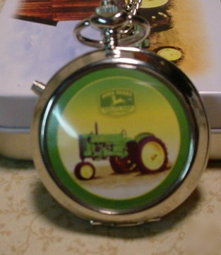 John deere quartz pocket watch