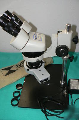 Microscope meiji emz-1 with stand & ring light reduced$