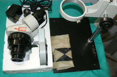 Microscope meiji emz-1 with stand & ring light reduced$