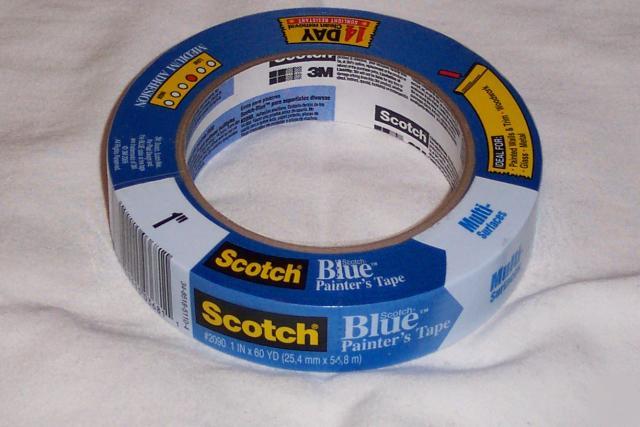 3M scotch blue painter's tape 1 roll 1 inch