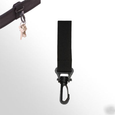 Police nylon duty belt black standard key ring holder