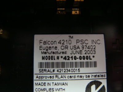 Psc falcon 4210 wireless with docking/charger