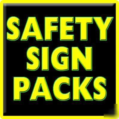 Site safety signs (starter pack 14 signs)