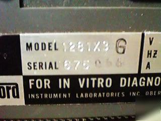 Uv - vis gilford spectrophotometer 1281X3 1280X8 uv-vis