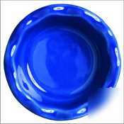 New ceramic azure blue appetizer pie dish