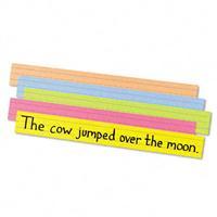 Pacon super bright sentence strips, ages 4-8 - 1733
