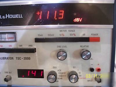 Bell & howell tsc-2000 tape or signal system calibrator