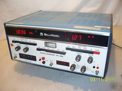 Bell & howell tsc-2000 tape or signal system calibrator