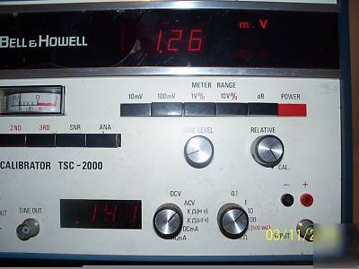 Bell & howell tsc-2000 tape or signal system calibrator