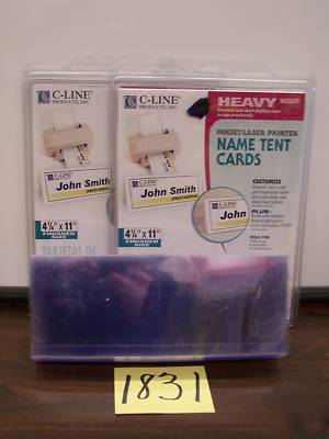 C-line 87517/87507 name tent cards & plastic holders